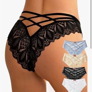 Chic Black Lace Women's Panties
